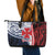 Kingdom of Uvea 1860-1886 Personalized Leather Tote Bag Wallis and Futuna Polynesian Tribal Pattern