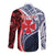 Kingdom of Uvea 1860-1886 Personalized Long Sleeve Button Shirt Wallis and Futuna Polynesian Tribal Pattern