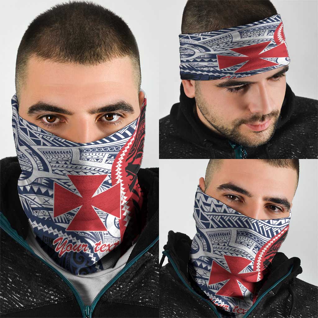 Kingdom of Uvea 1860-1886 Personalized Neck Gaiter Wallis and Futuna Polynesian Tribal Pattern - Polynesian Pride