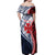 Kingdom of Uvea 1860-1886 Personalized Off Shoulder Maxi Dress Wallis and Futuna Polynesian Tribal Pattern