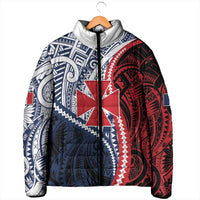Kingdom of Uvea 1860-1886 Personalized Padded Jacket Wallis and Futuna Polynesian Tribal Pattern - Polynesian Pride