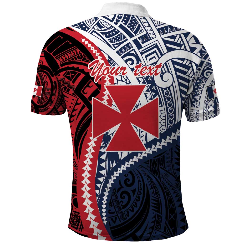 Kingdom of Uvea 1860-1886 Personalized Polo Shirt Wallis and Futuna Polynesian Tribal Pattern
