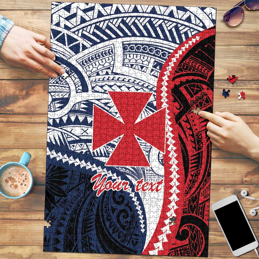 Kingdom of Uvea 1860-1886 Personalized Puzzle Wallis and Futuna Polynesian Tribal Pattern - Polynesian Pride