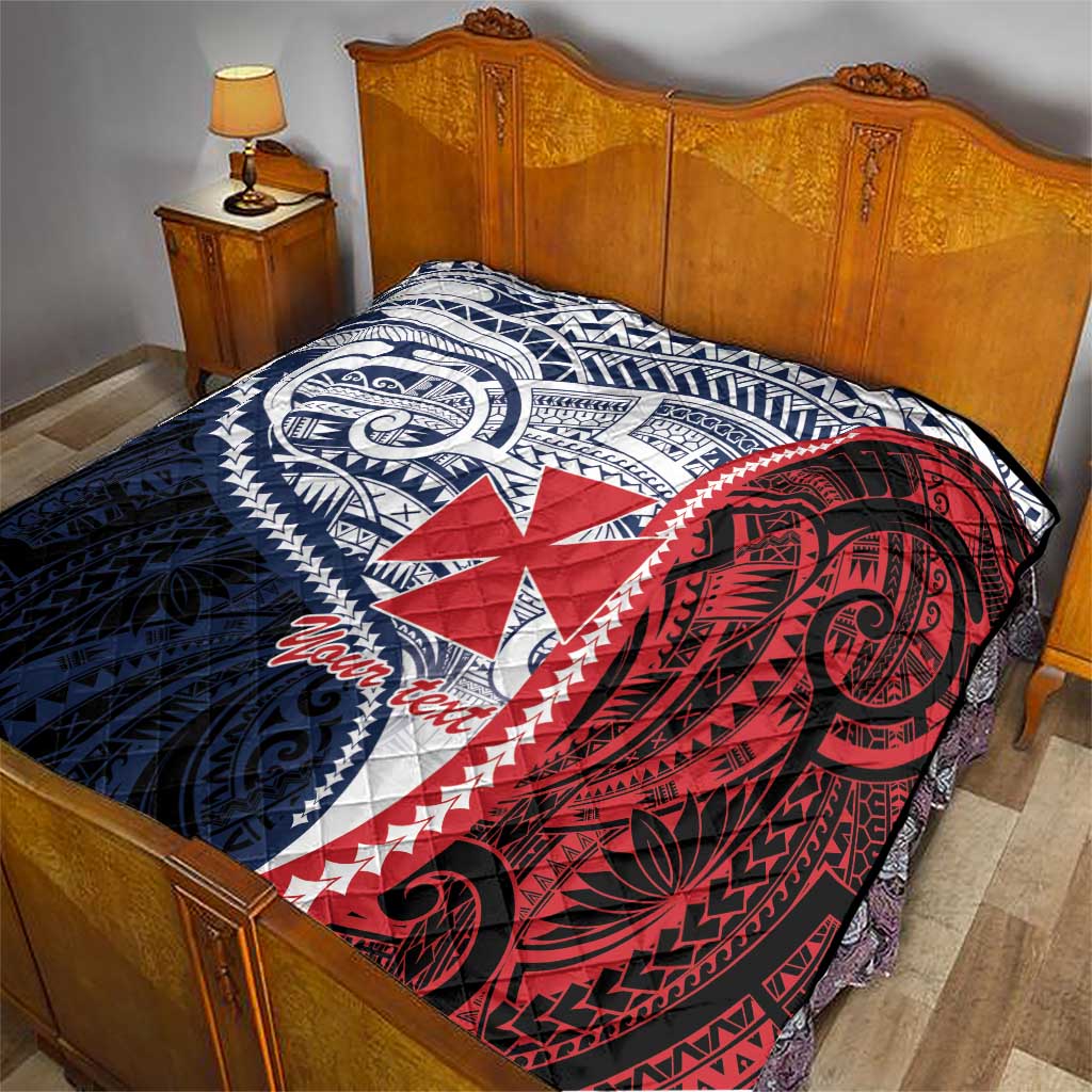 Kingdom of Uvea 1860-1886 Personalized Quilt Wallis and Futuna Polynesian Tribal Pattern