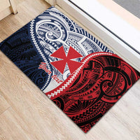 Kingdom of Uvea 1860-1886 Personalized Rubber Doormat Wallis and Futuna Polynesian Tribal Pattern
