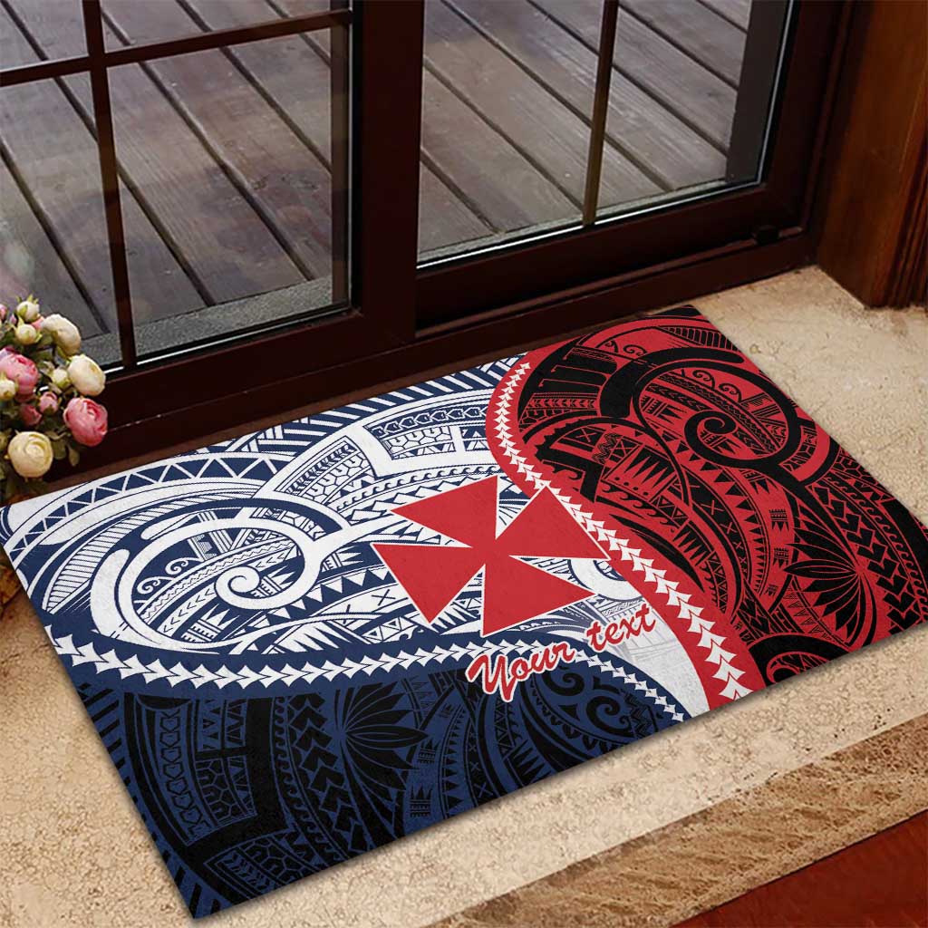 Kingdom of Uvea 1860-1886 Personalized Rubber Doormat Wallis and Futuna Polynesian Tribal Pattern