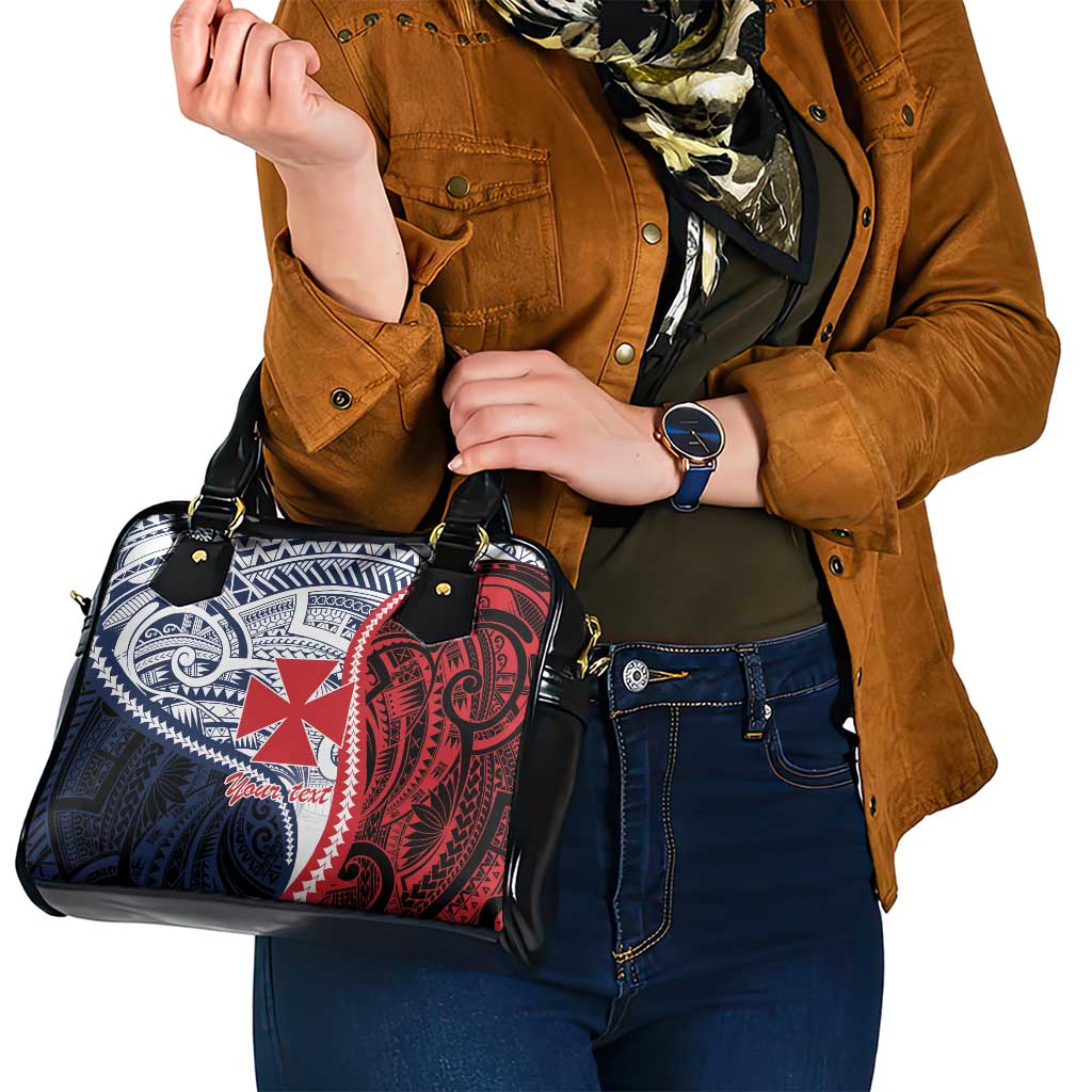 Kingdom of Uvea 1860-1886 Personalized Shoulder Handbag Wallis and Futuna Polynesian Tribal Pattern