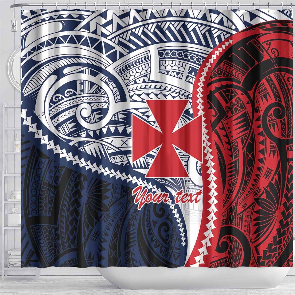 Kingdom of Uvea 1860-1886 Personalized Shower Curtain Wallis and Futuna Polynesian Tribal Pattern