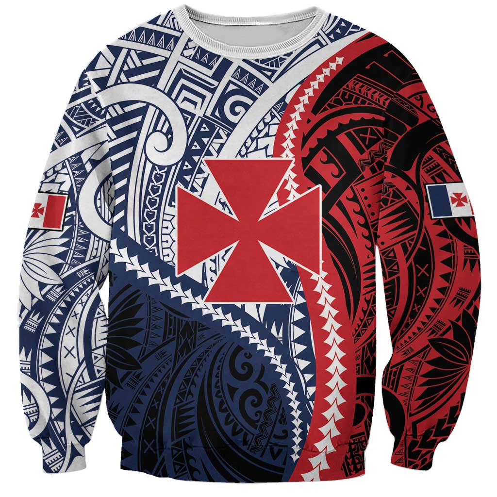 Kingdom of Uvea 1860-1886 Personalized Sweatshirt Wallis and Futuna Polynesian Tribal Pattern