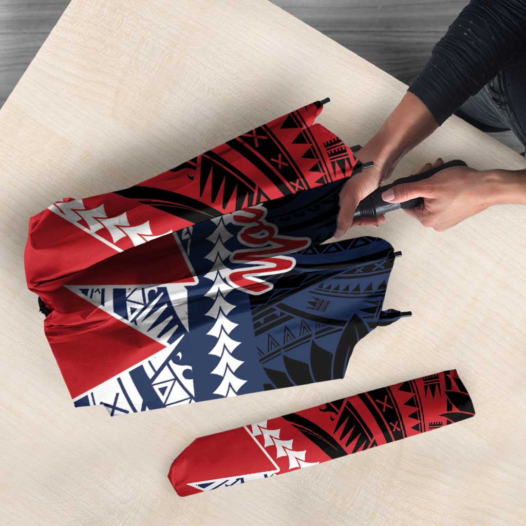 Kingdom of Uvea 1860-1886 Personalized Umbrella Wallis and Futuna Polynesian Tribal Pattern - Polynesian Pride