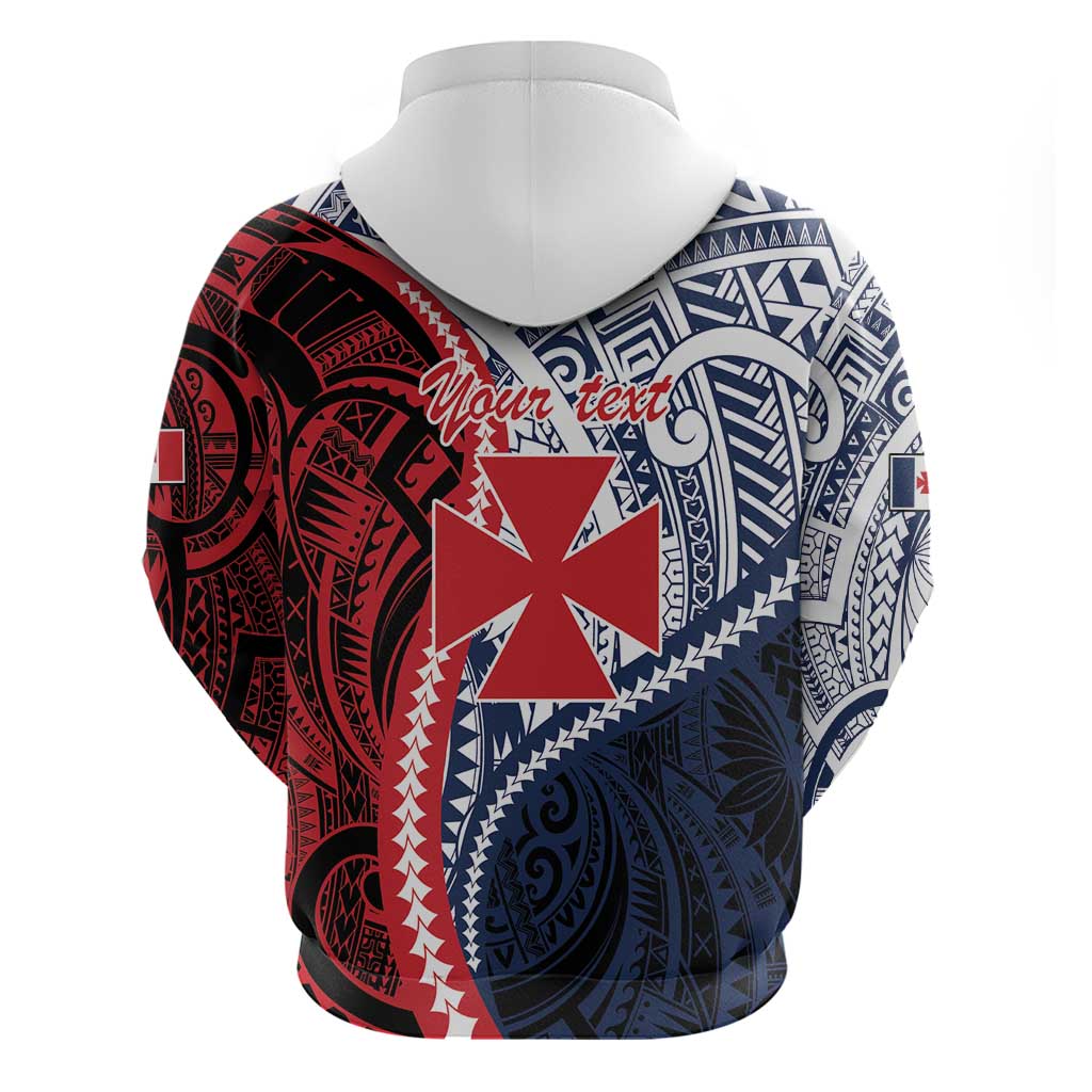 Kingdom of Uvea 1860-1886 Personalized Zip Hoodie Wallis and Futuna Polynesian Tribal Pattern