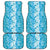 Hawaiian Lei Day Car Mats Blue Hibiscus Flowers Lei Art