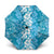 Hawaiian Lei Day Umbrella Blue Hibiscus Flowers Lei Art - Polynesian Pride