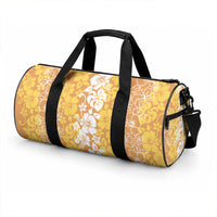 Hawaiian Lei Day Duffle Bag Gold Hibiscus Flowers Lei Art LT9 - Polynesian Pride