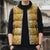 Hawaiian Lei Day Sleeveless Puffer Jacket Gold Hibiscus Flowers Lei Art - Polynesian Pride