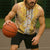 Hawaiian Lei Day Sleeveless Zip Hoodie Gold Hibiscus Flowers Lei Art - Polynesian Pride