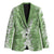 Hawaiian Lei Day Blazer Green Hibiscus Flowers Lei Art - Polynesian Pride