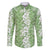 Hawaiian Lei Day Family Matching Short Sleeve Bodycon Dress and Hawaiian Shirt Green Hibiscus Flowers Lei Art