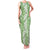 Hawaiian Lei Day Family Matching Tank Maxi Dress and Hawaiian Shirt Green Hibiscus Flowers Lei Art