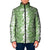 Hawaiian Lei Day Padded Jacket Green Hibiscus Flowers Lei Art - Polynesian Pride