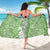 Hawaiian Lei Day Sarong Green Hibiscus Flowers Lei Art