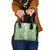 Hawaiian Lei Day Shoulder Handbag Green Hibiscus Flowers Lei Art