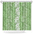 Hawaiian Lei Day Shower Curtain Green Hibiscus Flowers Lei Art