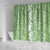 Hawaiian Lei Day Shower Curtain Green Hibiscus Flowers Lei Art