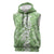 Hawaiian Lei Day Sleeveless Hoodie Green Hibiscus Flowers Lei Art - Polynesian Pride
