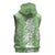 Hawaiian Lei Day Sleeveless Zip Hoodie Green Hibiscus Flowers Lei Art - Polynesian Pride