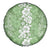 Hawaiian Lei Day Spare Tire Cover Green Hibiscus Flowers Lei Art
