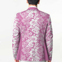 Hawaiian Lei Day Blazer Pink Hibiscus Flowers Lei Art - Polynesian Pride