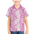 Hawaiian Lei Day Family Matching Mermaid Dress and Hawaiian Shirt Pink Hibiscus Flowers Lei Art