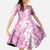 Hawaiian Lei Day Family Matching Off Shoulder Maxi Dress and Hawaiian Shirt Pink Hibiscus Flowers Lei Art