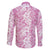 Hawaiian Lei Day Family Matching Off Shoulder Maxi Dress and Hawaiian Shirt Pink Hibiscus Flowers Lei Art