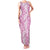 Hawaiian Lei Day Family Matching Tank Maxi Dress and Hawaiian Shirt Pink Hibiscus Flowers Lei Art