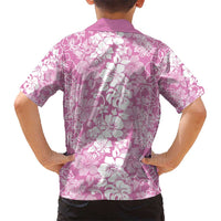 Hawaiian Lei Day Hawaiian Shirt Pink Hibiscus Flowers Lei Art