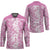 Hawaiian Lei Day Hockey Jersey Pink Hibiscus Flowers Lei Art - Polynesian Pride