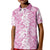 Hawaiian Lei Day Kid Polo Shirt Pink Hibiscus Flowers Lei Art