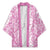 Hawaiian Lei Day Kimono Pink Hibiscus Flowers Lei Art - Polynesian Pride