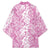 Hawaiian Lei Day Kimono Pink Hibiscus Flowers Lei Art - Polynesian Pride