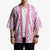 Hawaiian Lei Day Kimono Pink Hibiscus Flowers Lei Art - Polynesian Pride