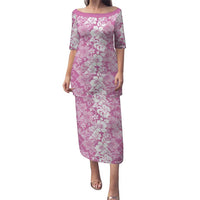 Hawaiian Lei Day Puletasi Pink Hibiscus Flowers Lei Art