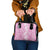 Hawaiian Lei Day Shoulder Handbag Pink Hibiscus Flowers Lei Art