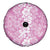 Hawaiian Lei Day Spare Tire Cover Pink Hibiscus Flowers Lei Art