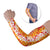 Hawaiian Lei Day Arm Sleeves Red Hibiscus Flowers Lei Art - Polynesian Pride