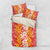 Hawaiian Lei Day Bedding Set Red Hibiscus Flowers Lei Art