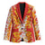 Hawaiian Lei Day Blazer Red Hibiscus Flowers Lei Art - Polynesian Pride