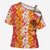 Hawaiian Lei Day Cross Shoulder Shirt Red Hibiscus Flowers Lei Art - Polynesian Pride
