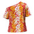 Hawaiian Lei Day Cross Shoulder Shirt Red Hibiscus Flowers Lei Art - Polynesian Pride